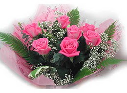  hediye �i�ek�ilik cicek , cicekci bat�kent 11 adet pembe g�lden buket