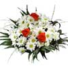 krizantemler beyaz ve g�ller  Ankara balgat �i�ek�ilik �i�ek , �i�ek�i , �i�ek�ilik 