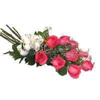 9 adet pembe renkte g�l   Ankara yenimahalle �i�ek�ilik �i�ek sipari�i vermek k�z�lay 