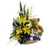  Ankara balgat �i�ek�ilik �i�ek , �i�ek�i , �i�ek�ilik  sepet i�erisinde �i�ekler