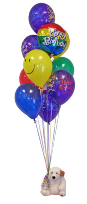  Ankara �i�ek �i�ek�i telefonlar�  Sevdiklerinize 17 adet u�an balon demeti yollayin.