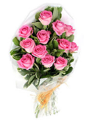  Ankara yurti�i ve yurtd��� �i�ek sipari�i demetevler  12 li pembe g�l buketi.