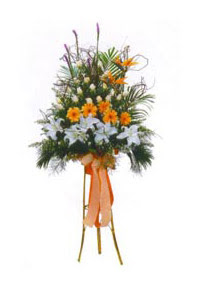  Ankara g�lba�� �i�ek�ilik �i�ek ma�azas� , �i�ek�i adresleri incek  Kazablanka, gerbera ve g�llerle hazirlanmis ferfor