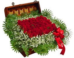  Ankara çiçekçilik çiçek satışı  17 adet gül ve örme japon sepeti