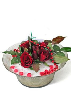  Ankara yenimahalle çiçekçilik çiçek siparişi vermek kızılay  EN ÇOK Sevenlere 7 adet kirmizi gül mika yada cam tanzim