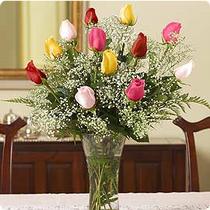  Ankara eryaman çiçekçilik internetten çiçek siparişi dikmen  renkli gül 11 adet çiçekçi den cam yada mika vazo tanzimi