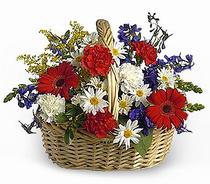  çiçekçilik çiçek servisi , çiçekçi adresleri gölbaşı  Karisik mevsim çiçek sepeti 