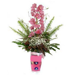  çankaya çiçekçilik hediye çiçek yolla  cam yada mika vazo içerisinde tek dal orkide çiçegi