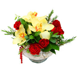  Ankara anatolia çiçek çiçek gönderme  1 kandil kazablanka ve 5 adet kirmizi gül