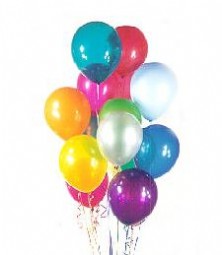  Ankara iekilik iek sat  19 adet karisik renkte balonlar 