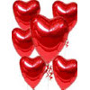  online �i�ek�i , �i�ek sipari�i yenimahalle  17 adet FOLYO kalp g�r�n�m�nde u�an balon