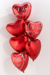  Ankara �i�ek�ilik �nternetten �i�ek sipari�i   6 adet kirmizi folyo kalp u�an balon buketi