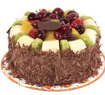�ikolatali karisik meyvali 4 ile 6 kisilik  �i�ek�ilik ucuz �i�ek g�nder 