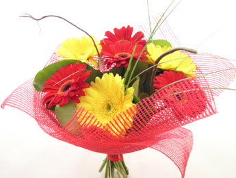 9 adet gerbera çiçeklerinden buket  Ankara çiçekçilik çiçek satışı 