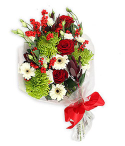 Karisik mevsim buketi çiçek tanzimi  Ankara eryaman çiçekçilik internetten çiçek siparişi dikmen 