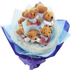 12 adet hediye ayicik bear demeti  Ankara etlik �i�ek�ilik kaliteli taze ve ucuz �i�ekler kavakl�dere 