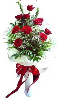 �i�ek�ilik ucuz �i�ek g�nder  10 adet kirmizi g�l buketi demeti