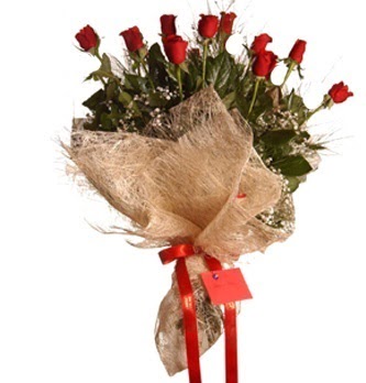  çiçekçilik çiçek servisi , çiçekçi adresleri gölbaşı  10 adet kırmızı gülden görsel buket