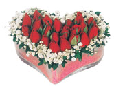  Ankara çiçek çiçekçi telefonları  mika kalpte kirmizi güller 9 