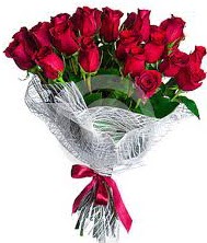 17 adet k�rm�z� g�lden g�l buketi