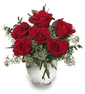 Vazo içerisinde 5 adet kırmızı gül  dikmen çiçekçilik çiçekçi mağazası online