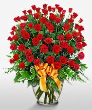 G�rsel vazo i�erisinde 101 adet g�l  hediye �i�ek�ilik cicek , cicekci bat�kent
