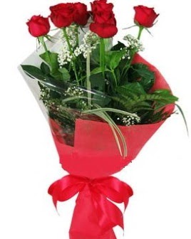 5 adet k�rm�z� g�lden buket  Ankara etlik �i�ek�ilik kaliteli taze ve ucuz �i�ekler kavakl�dere 