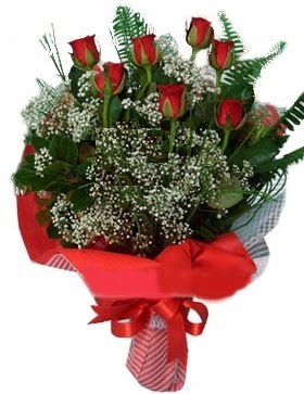 7 kırmızı gül buketi  çiçekçilik çiçek servisi , çiçekçi adresleri gölbaşı 