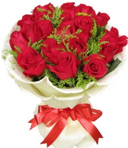 19 adet kırmızı gülden buket tanzimi  çiçekçilik çiçek servisi , çiçekçi adresleri gölbaşı  