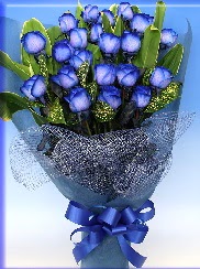 19 adet e�siz mavi g�l buketi  Ankara buket �i�ek�ilik uluslararas� �i�ek g�nderme ulus 