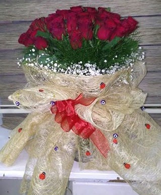 41 adet kırmızı gülden kız isteme buketi  kavaklıdere çiçekçilik internetten çiçek satışı balgat 