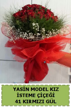 41 Adet kırmızı gül kız isteme çiçeği  Ankara anatolia çiçekçilik çiçek gönderme sitemiz güvenlidir 