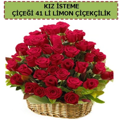 41 Adet gül kız isteme çiçeği modeli  Ankara çiçek çiçekçi telefonları 