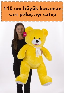 110 cm b�y�k sar� kocaman pelu� ay�  Ankara anatolia �i�ek�i �i�ek yolla  