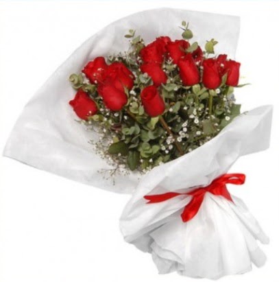 9 adet k�rm�z� g�l buketi  dikmen �i�ek�ilik �i�ek�i ma�azas� online
