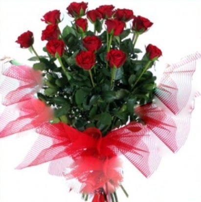 15 adet k�rm�z� g�l buketi  hediye �i�ek�ilik cicek , cicekci bat�kent