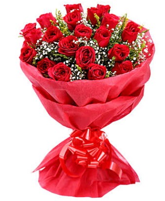 21 adet k�rm�z� g�lden modern buket  Ankara anatolia �i�ek �i�ek g�nderme  