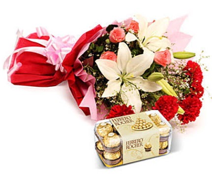 Kar���k buket ve kutu �ikolata  Ankara balgat �i�ek�ilik �i�ek , �i�ek�i , �i�ek�ilik 