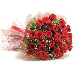 27 Adet k�rm�z� g�l buketi  �i�ek�ilik ucuz �i�ek g�nder 