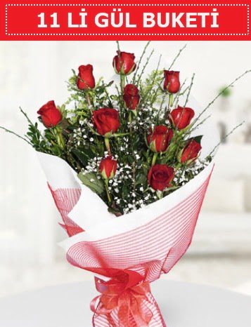 11 adet kırmızı gül buketi Aşk budur  Ankara anatolia çiçekçilik çiçek gönderme sitemiz güvenlidir 