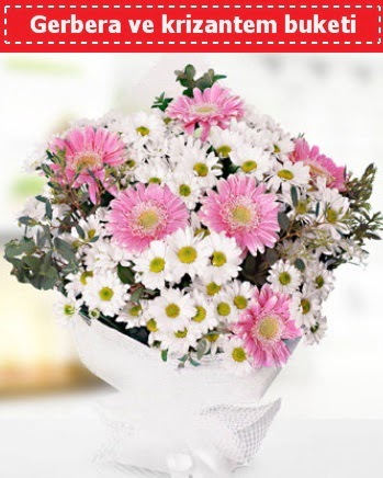 Papatya ve Gerbera Buketi  Ankara balgat �i�ek�ilik �i�ek , �i�ek�i , �i�ek�ilik 