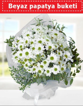 Beyaz Papatya Buketi  Ankara ma�aza �i�ek�ilik 14 �ubat sevgililer g�n� �i�ek ke�i�ren 
