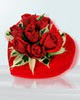  Ankara ma�aza �i�ek�ilik 14 �ubat sevgililer g�n� �i�ek ke�i�ren  Kalp kutuda 9 adet G�ller 